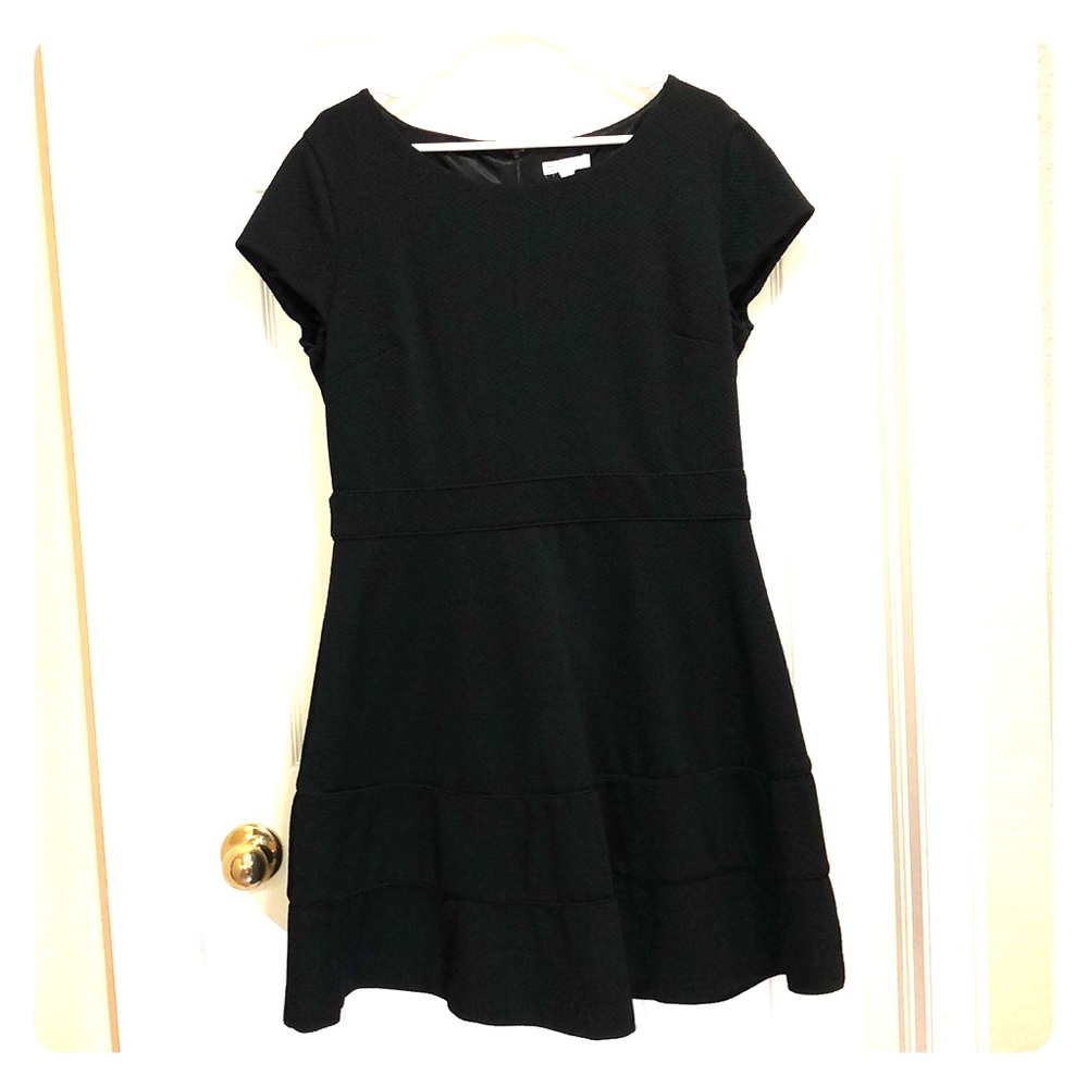 Stretch Knit A-line  Flare Dress